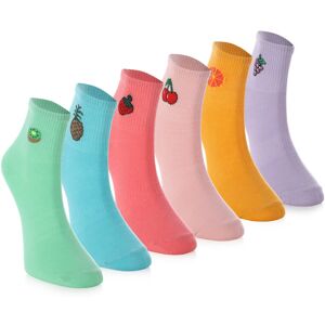CREA SOCKS, kolorowe skarpetki, OWOCE, 6 par, 36/40 CREA SOCKS, kolorowe skarpetki, OWOCE, 6 par, 36/40