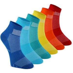 CREA SOCKS, kolorowe SPORTOWE skarpetki, 6 par, 36/40 CREA SOCKS, kolorowe SPORTOWE skarpetki, 6 par, 36/40