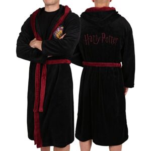 sarcia.eu Czarny, Męski Szlafrok Z Kapturem Harry Potter Gryffindor, Certyfikat Oeko-tex Standard 100 sarcia.eu Czarny, Męski Szlafrok Z Kapturem Harry Potter Gryffindor, Certyfikat Oeko-tex Standard 100