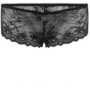 Damskie koronkowe bokserki czarne Bellybutton, r.L Damskie koronkowe bokserki czarne Bellybutton, r.L