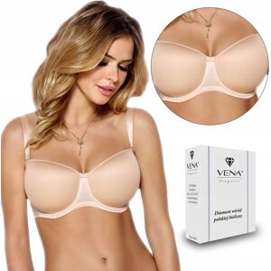 Inny producent Gładki Biustonosz Bardotka Vena Vb-212 Beżowy, 85C Inny producent Gładki Biustonosz Bardotka Vena Vb-212 Beżowy, 85C