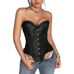 Luvu Gorset Modelujący Talię Czarny Wiązanie - XXL Luvu Gorset Modelujący Talię Czarny Wiązanie - XXL