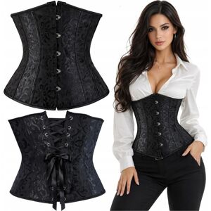 Luvu Gorset modelujący talię underbust czarny - XXL Luvu Gorset modelujący talię underbust czarny - XXL