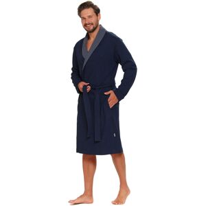 Granatowy męski szlafrok doctor nap -xxl Granatowy męski szlafrok doctor nap -xxl