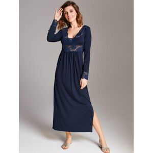 Vanilla KOSZULA NOCNA MAXI S002 03 - granatowy XL Vanilla KOSZULA NOCNA MAXI S002 03 - granatowy XL