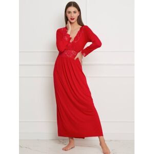 Vanilla KOSZULA NOCNA MAXI S002 61 - czerwony L Vanilla KOSZULA NOCNA MAXI S002 61 - czerwony L