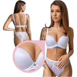 inna (Inny) KrisLine Crystal White Brassiere SClass Biustonosz biały push-up gładki 70F inna (Inny) KrisLine Crystal White Brassiere SClass Biustonosz biały push-up gładki 70F