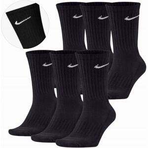 Nike ORYGINALNE SKARPETY SKARPETKI WYSOKIE 34-38 6 PAR CZARNE Nike ORYGINALNE SKARPETY SKARPETKI WYSOKIE 34-38 6 PAR CZARNE