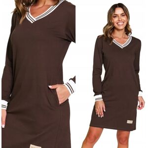 Nocna koszula damska Doctor Nap brownie 4534 XL / 42 Brązowy Nocna koszula damska Doctor Nap brownie 4534 XL / 42 Brązowy