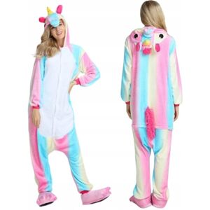 Inny producent Onesie Kigurumi, Ciepła Piżama Jednorożec Tęcza, Rozmiar L Inny producent Onesie Kigurumi, Ciepła Piżama Jednorożec Tęcza, Rozmiar L