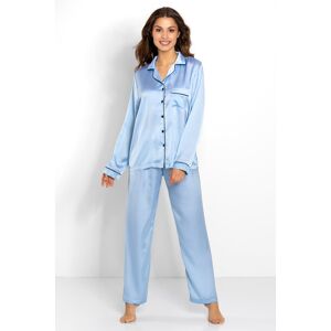 Momenti Per Me Piżama Classic Look Blue Blue, XL Momenti Per Me Piżama Classic Look Blue Blue, XL