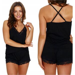 Piżama damska z koronką DOCTOR NAP 5132 BLACK XL Piżama damska z koronką DOCTOR NAP 5132 BLACK XL