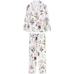 White pocket Piżama Ogródek babci długa M White pocket Piżama Ogródek babci długa M