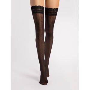 Fiore sp.j. Pończochy samonośne Dolcezza 20 Den Black (Rozmiar 3) Fiore sp.j. Pończochy samonośne Dolcezza 20 Den Black (Rozmiar 3)