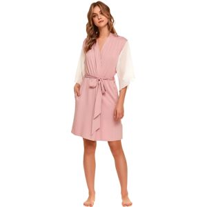Różowy elegancki szlafrok damski z bambusa Doctor Nap -S Różowy elegancki szlafrok damski z bambusa Doctor Nap -S