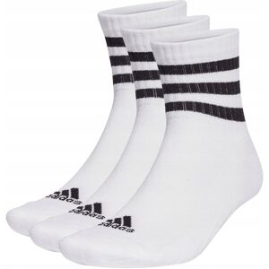 Skarpety adidas 3-Stripes Cushioned Sportswear Mid-Cut Socks 3P białe HT345 Skarpety adidas 3-Stripes Cushioned Sportswear Mid-Cut Socks 3P białe HT345