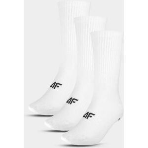 Skarpety casual za kostkę damskie (ZESTAW 3 szt.) 4F 4FWMM00USOCF474-10S Biały 35-38 Skarpety casual za kostkę damskie (ZESTAW 3 szt.) 4F 4FWMM00USOCF474-10S Biały 35-38
