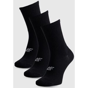Skarpety casual za kostkę damskie (ZESTAW 3 szt.) 4F 4FWMM00USOCF474-20S Czarny 39-42 Skarpety casual za kostkę damskie (ZESTAW 3 szt.) 4F 4FWMM00USOCF474-20S Czarny 39-42