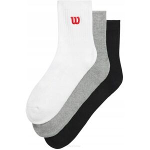 Skarpety tenisowe Wilson Quarter Top Sock 3P wielokolorowe 35-37 Skarpety tenisowe Wilson Quarter Top Sock 3P wielokolorowe 35-37