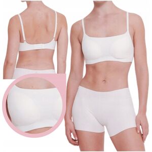 Sloggi ZERO Feel 2.0 Ultra Bra biustonosz top usztywniany biały gładki - M+ Sloggi ZERO Feel 2.0 Ultra Bra biustonosz top usztywniany biały gładki - M+