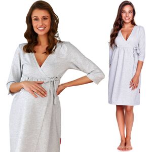 Szlafrok ciążowy DOCTOR NAP 9243 szary M Szlafrok ciążowy DOCTOR NAP 9243 szary M
