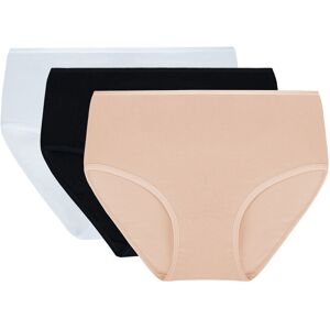 Vivisence 4001 3-pack biały/czarny/beżowy 2XL Majtki figi Vivisence 4001 3-pack biały/czarny/beżowy 2XL Majtki figi