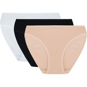 Vivisence 4002 3-pack biały/czarny/beżowy L Majtki figi Vivisence 4002 3-pack biały/czarny/beżowy L Majtki figi