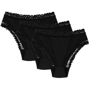 Inny producent Wol-Bar Abra 3-pak czarny S Majtki figi Inny producent Wol-Bar Abra 3-pak czarny S Majtki figi