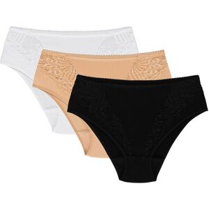 Inny producent Wol-Bar Eco-Ga 3-pak beżowy-biały-czarny 2XL Majtki figi Inny producent Wol-Bar Eco-Ga 3-pak beżowy-biały-czarny 2XL Majtki figi