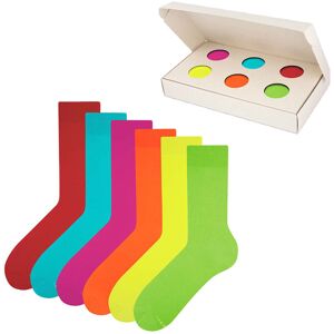 ZOOKSY zestaw klasycznych długich damskich skarpetek r.36-40 6 par, gładkie skarpetki unisex - COLOUR BOX ZOOKSY zestaw klasycznych długich damskich skarpetek r.36-40 6 par, gładkie skarpetki unisex - COLOUR BOX