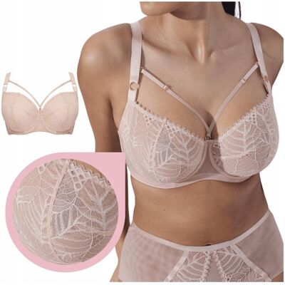 inna (Inny) ALLES BEVERLY M biustonosz miękki beżowy koronkowy paseczki straps - 70G inna (Inny) ALLES BEVERLY M biustonosz miękki beżowy koronkowy paseczki straps - 70G