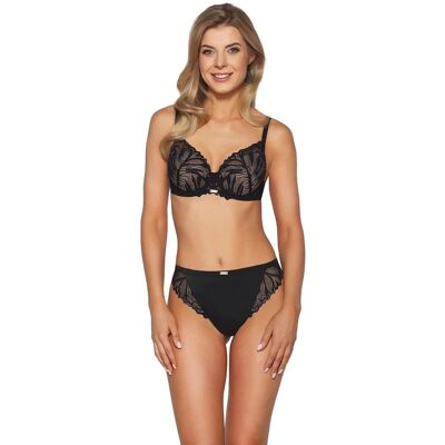 Ava Lingerie Biustonosz 2104 Black 75 E czarny Ava Lingerie Biustonosz 2104 Black 75 E czarny