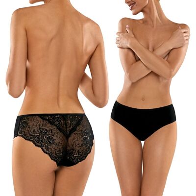 Inny producent Babell 134 Majtki Bawełniane Figi damskie Nero L Inny producent Babell 134 Majtki Bawełniane Figi damskie Nero L