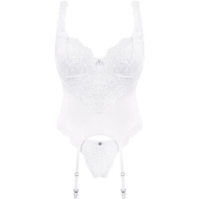 Inny producent Bielizna-amor Blanco Gorset I Stringi Biały L/xl Inny producent Bielizna-amor Blanco Gorset I Stringi Biały L/xl