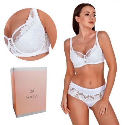 Biustonosz GAIA Semi-soft Keto 1134 półusztywniany biały 80F Biustonosz GAIA Semi-soft Keto 1134 półusztywniany biały 80F