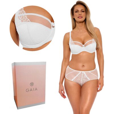 Biustonosz GAIA Semi-Soft Maja 1300 półusztywniany biały 80D Biustonosz GAIA Semi-Soft Maja 1300 półusztywniany biały 80D