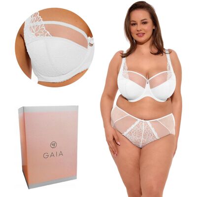 Biustonosz GAIA Semi-Soft Maja MAXI 1300 półusztywniany biały 80J Biustonosz GAIA Semi-Soft Maja MAXI 1300 półusztywniany biały 80J