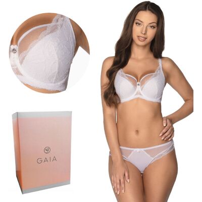 Biustonosz GAIA Semi-Soft Veronika 931 półusztywniany biały 80D Biustonosz GAIA Semi-Soft Veronika 931 półusztywniany biały 80D