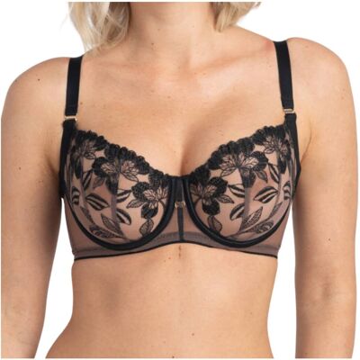 Biustonosz miękki balkonetka half cup soft Samanta ARIA A145 tattoo 65G Biustonosz miękki balkonetka half cup soft Samanta ARIA A145 tattoo 65G