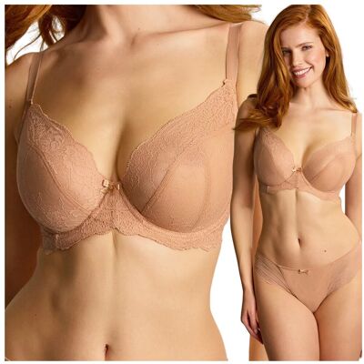 Biustonosz miękki do głębokich dekoltów koronka Panache ANA Plunge 34D/75D Biustonosz miękki do głębokich dekoltów koronka Panache ANA Plunge 34D/75D