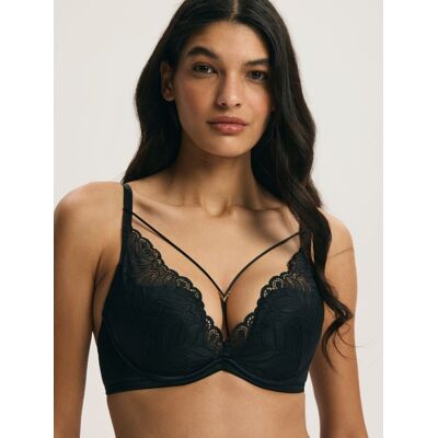 Biustonosz push-up AURORA Esotiq czarny 65E Biustonosz push-up AURORA Esotiq czarny 65E