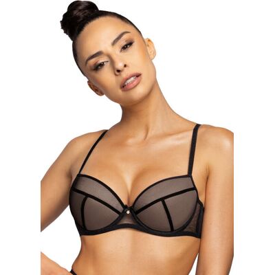 MAT Lingerie Biustonosz push-up czarny Aggie M-0193/11/1-80D MAT Lingerie Biustonosz push-up czarny Aggie M-0193/11/1-80D