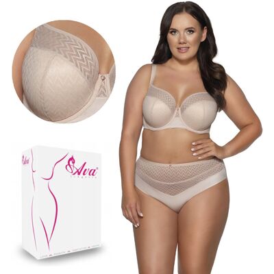 AVA Biustonosz Semi Soft AV 2102 półusztywniany beżowy 80B AVA Biustonosz Semi Soft AV 2102 półusztywniany beżowy 80B