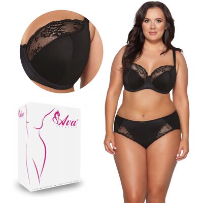 AVA Biustonosz Semi Soft AV 2110 półusztywniany czarny 105C AVA Biustonosz Semi Soft AV 2110 półusztywniany czarny 105C
