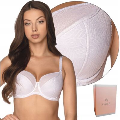 Biustonosz Semi Soft , Gaia Sandy 594 Biały , 95B Biustonosz Semi Soft , Gaia Sandy 594 Biały , 95B