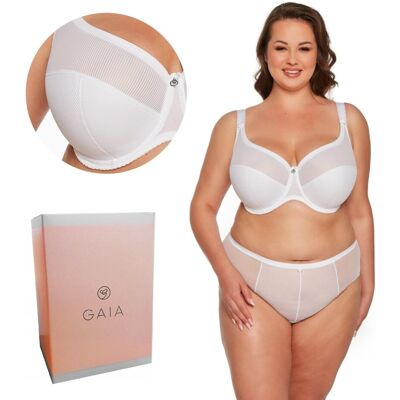 GAIA Biustonosz Semi-Soft Sonia 1058 MAXI półusztywniany biały 105H GAIA Biustonosz Semi-Soft Sonia 1058 MAXI półusztywniany biały 105H
