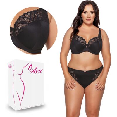 AVA Biustonosz Soft AV 2106 miękki czarny 75L AVA Biustonosz Soft AV 2106 miękki czarny 75L