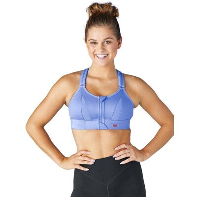 Biustonosz Sportowy Shefit Niebieski Mocne Podtrzymanie Regulowany 3Xl Siłownia Biustonosz Sportowy Shefit Niebieski Mocne Podtrzymanie Regulowany 3Xl Siłownia