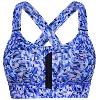 Biustonosz Sportowy Shefit Niebieski Wzory Mocne Podtrzymanie Regulowany 6Xl Biustonosz Sportowy Shefit Niebieski Wzory Mocne Podtrzymanie Regulowany 6Xl