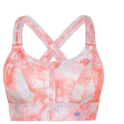 Biustonosz Sportowy Shefit Tie Dye Pomarańczowe Mocne Podtrzymanie Regulowany 3Xl Biustonosz Sportowy Shefit Tie Dye Pomarańczowe Mocne Podtrzymanie Regulowany 3Xl
